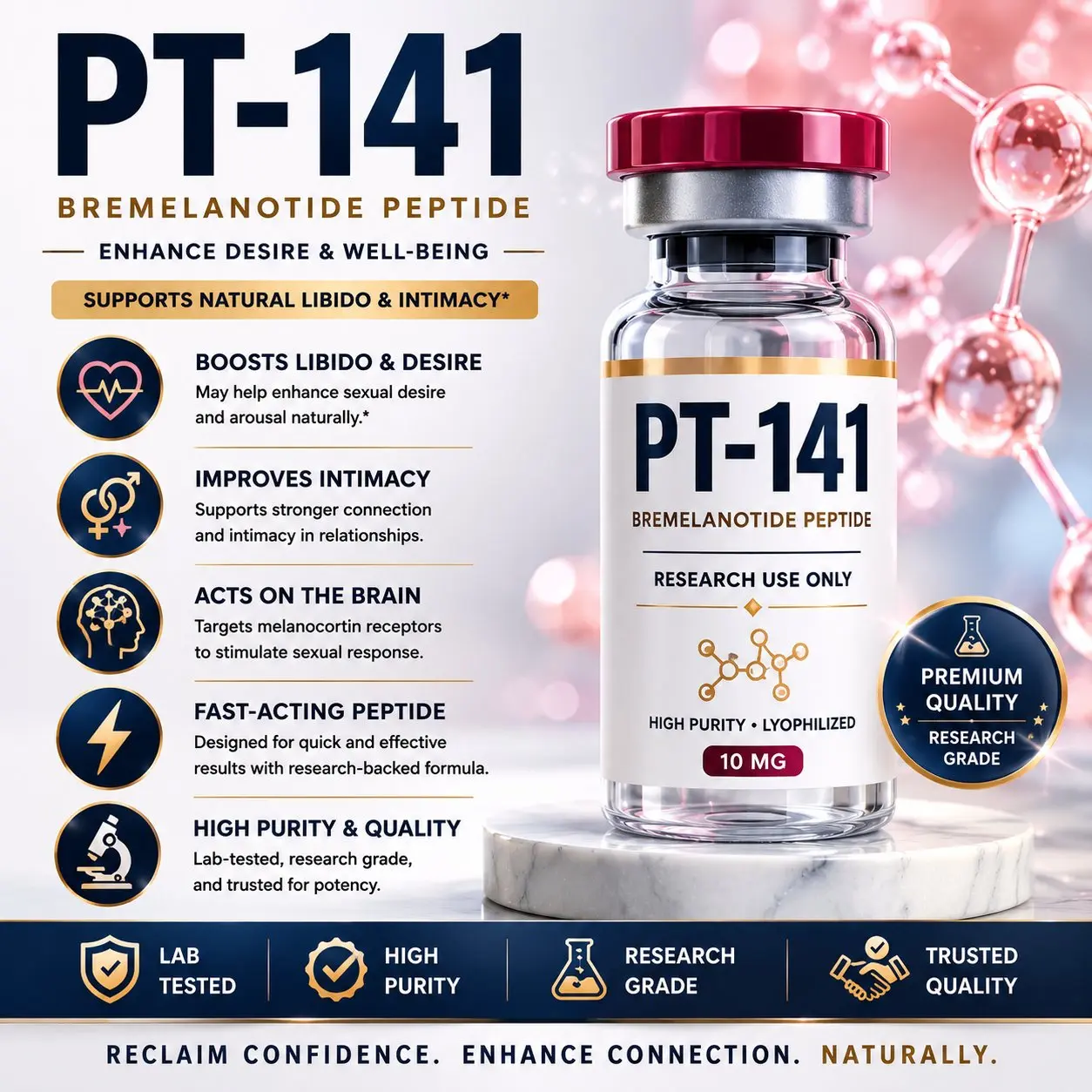 PT-141 (Bremelanotide) — Complete Research Guide 2026